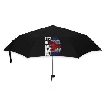 Cuba Flag Cuban Dad Footprint - Umbrella (small) - black - Front