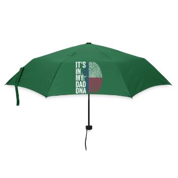 Texas Flag Texan Dad Footprint - Umbrella (small) - bottlegreen - Front