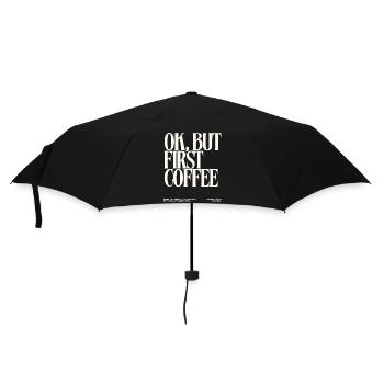 Coffee Break Motif for Coffee Lovers - Umbrella (small) - black - Front