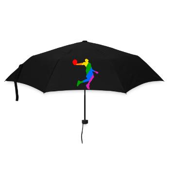 Rainbow Basketball Player - Umbrella (small) - black - Front