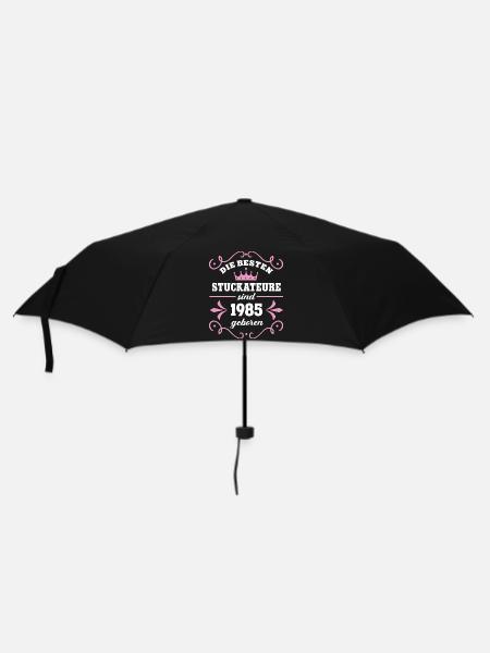 Plasterer Birthday 1985 Year of Plastering - Umbrella (small) - black