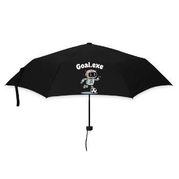 Goal.Exe Roboter Fußball - Regenschirm (klein) - Schwarz - Vorne