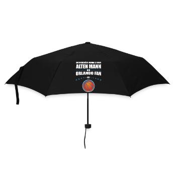 Alter Mann - Orlando Basketball Fan | Retro - Regenschirm (klein) - Schwarz - Vorne
