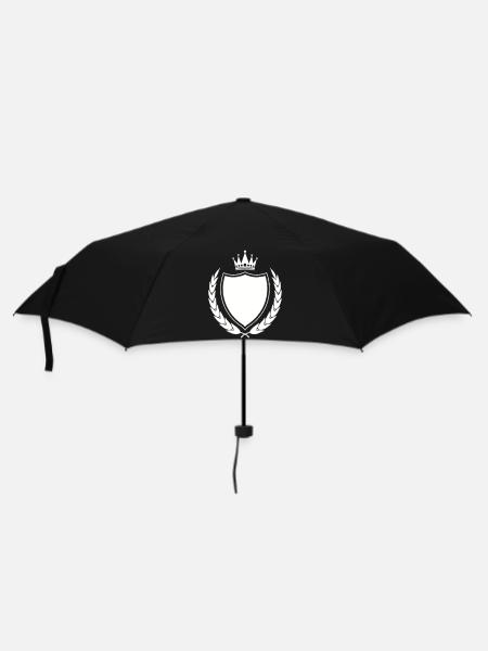 Königliches Wappen Emblem - Regenschirm (klein) - Schwarz