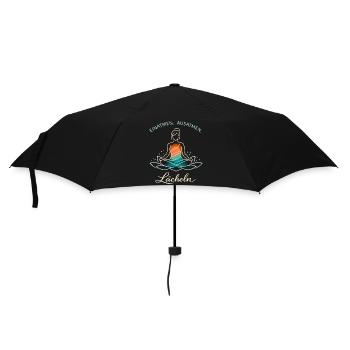 Inhale Exhale Smile - Yoga Gift - Umbrella (small) - black - Front