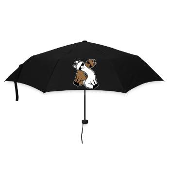 Two Llamas Pair 2 Friends Cool Sunglasses Team - Umbrella (small) - black - Front