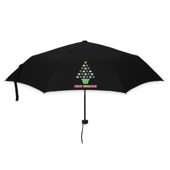 Cute Sushi Love Xmas Kawaii Merry Sushixmas - Umbrella (small) - black - Front