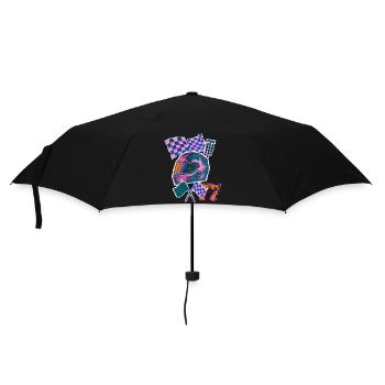 Retro Wave Driver - Umbrella (small) - black - Front