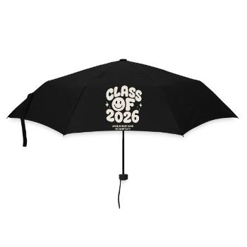 Abschluss 2026 - die Zukunft ruft! - Regenschirm (klein) - Schwarz - Vorne