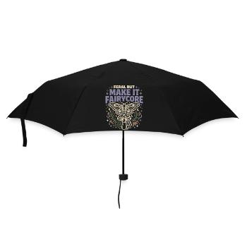Fairycore Fae Feenwald Pilz Fee Geschenk - Regenschirm (klein) - Schwarz - Vorne
