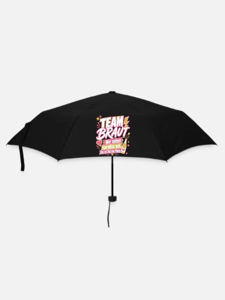 Team Braut, Teil des Plans - Regenschirm (klein) - Schwarz
