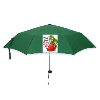 Baiser à la fraise - Parapluie standard - vert bouteille - Devant