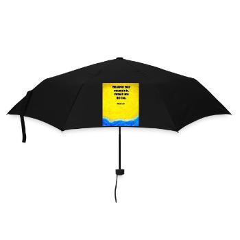Finde Jesus von Eunice Ahiale - Parapluie standard - noir - Devant