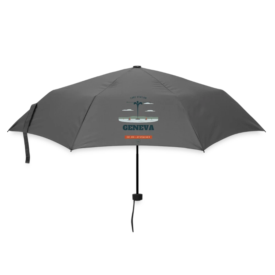 Geneva badge on a umbrella (small), grey