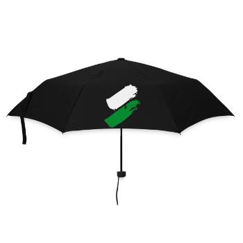 Steiermark Flagge - Regenschirm (klein) - Schwarz - Vorne