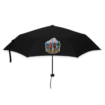 Hiking in the mountains - Umbrella (small) - black - Front