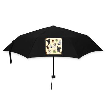 Pugs design for dogs lovers - Umbrella (small) - black - Front