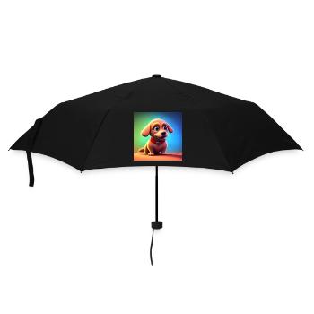 ADORABLE PETIT CHIEN JOYEUX - Parapluie standard - noir - Devant
