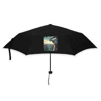 L’escalade - parce que la gravité n’est qu’une suggestion - Parapluie standard - noir - Devant