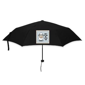 Sheep "Don t follow me - i m lost too!" - Umbrella (small) - black - Front