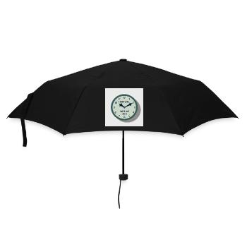 Ich bin nicht zu spät - Du bist einfach zu früh - Regenschirm (klein) - Schwarz - Vorne