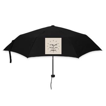 Ich bin nicht zu spät - Du bist einfach zu früh - Regenschirm (klein) - Schwarz - Vorne