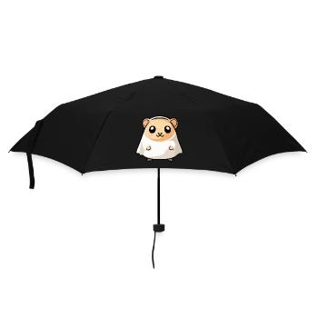 Hamster Halloween Lustig Geist - Regenschirm (klein) - Schwarz - Vorne