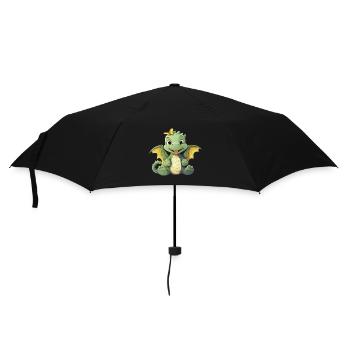 Dino Dinosaur Angel Wings Dragon - Umbrella (small) - black - Front