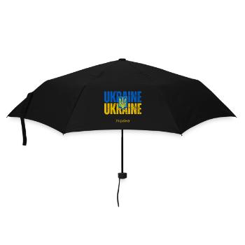 Ukrainian flag, Ukrainian pride - Umbrella (small) - black - Front