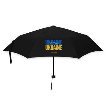 Ukrainian flag, Ukrainian pride - Umbrella (small) - black - Front