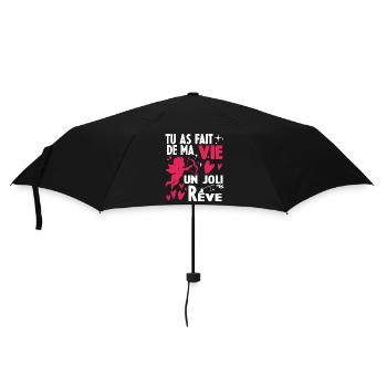 Couple Amoureux Saint Valentin - Parapluie standard - noir - Devant