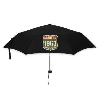 1963 Vintage Birthday Year of birth 1963 Gift - Umbrella (small) - black - Front