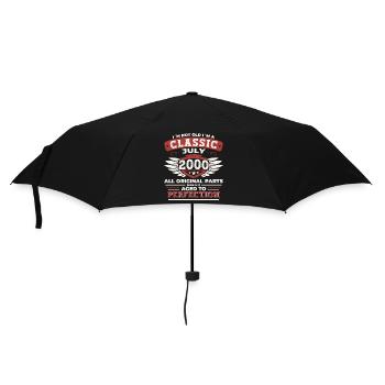 22nd Birthday Vintage 2000 July Gifts Men - Umbrella (small) - black - Front