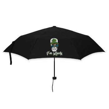 I'm Lucky Funny Clover Happiness Irish Shamrock - Umbrella (small) - black - Front
