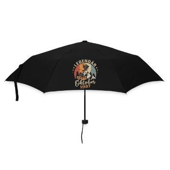 Legendär seit Oktober 1987 - 1987 - Regenschirm (klein) - Schwarz - Vorne