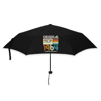 Jahrgang 1964 Vintage Geburtstag Retro Geschenk - Regenschirm (klein) - Schwarz - Vorne