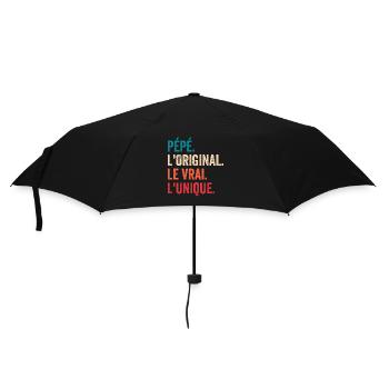 Opa Das Original Das Echte Das Einzigartige Geschenk - Regenschirm (klein) - Schwarz - Vorne