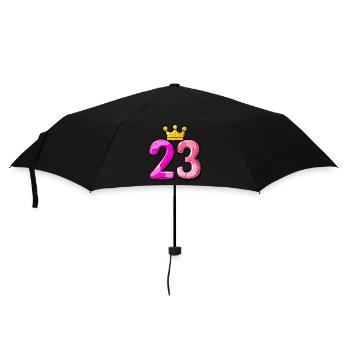 23 Number Jersey Crown - Umbrella (small) - black - Front