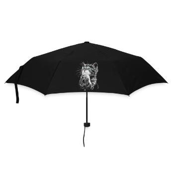 cat - Umbrella (small) - black - Front