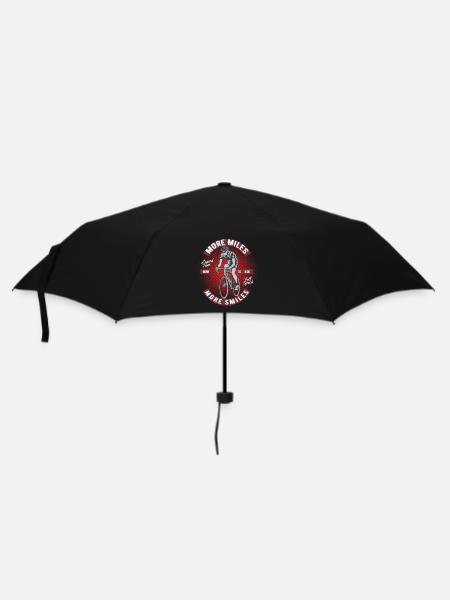 Faire du vélo plus de kilomètres plus de sourires - Parapluie standard - noir