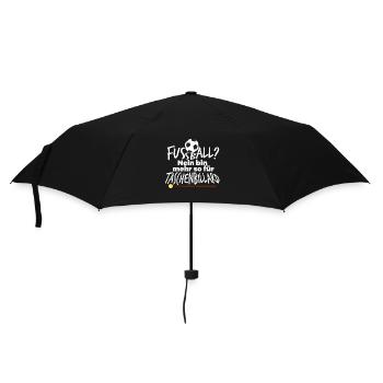 Fussball Billard Taschenbillard Humor - Regenschirm (klein) - Schwarz - Vorne