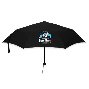 Longboard surfing california surfboard sun wave - Umbrella (small) - black - Front