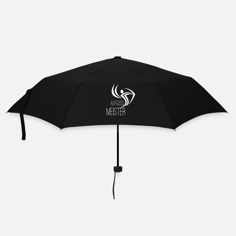 Sauna Aufguss Meister - Regenschirm (klein) - Schwarz