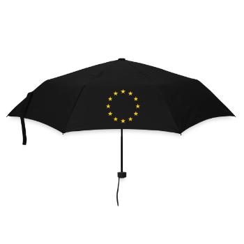 Europe flag gift stars EU Euro cohesion - Umbrella (small) - black - Front