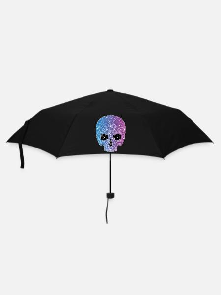 Tête de mort galactique - Parapluie standard - noir