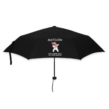 Aunticorn unicorn aunt gift - Umbrella (small) - black - Front