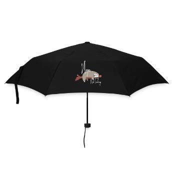 Nope Not Today / Süßes Faultier / Nein Nicht Heute - Regenschirm (klein) - Schwarz - Vorne
