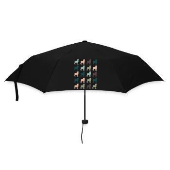 Pug - Umbrella (small) - black - Front