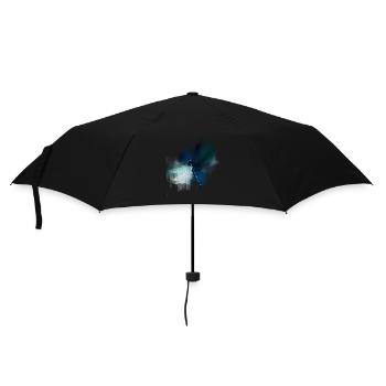 libelle geschenk shirt - Regenschirm (klein) - Schwarz - Vorne