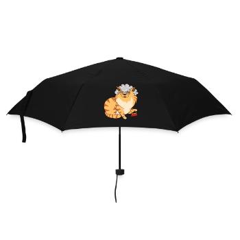 Chat Grand-mère - Parapluie standard - noir - Devant